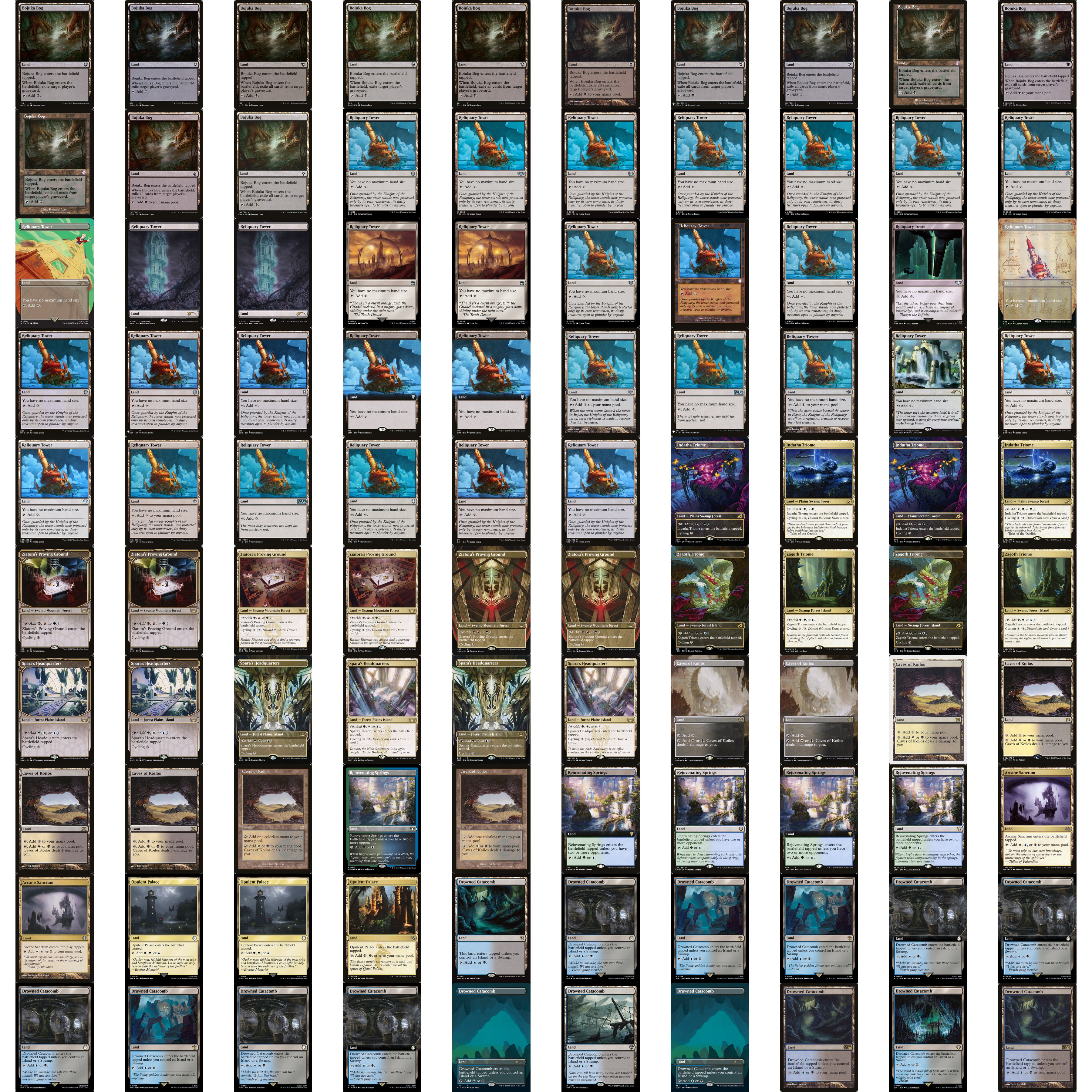 Reliquary Tower (Extended Art) (CMR-710) - Commander Legends - Magic The Gathering