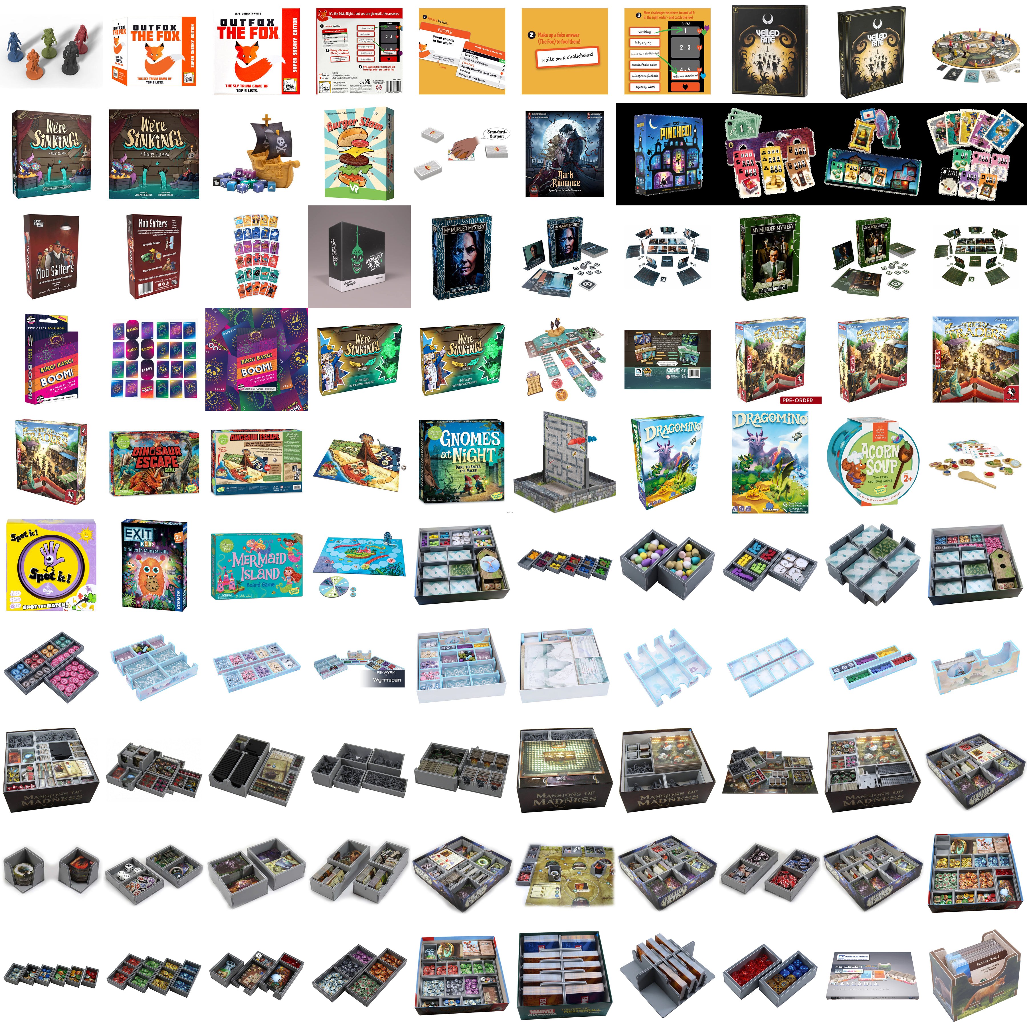 Folded Space Game Inserts Wingspan V2